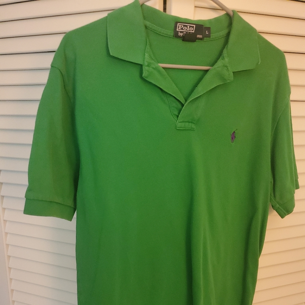 Polo Ralph Lauren Men's Polo Shirt Green Purple